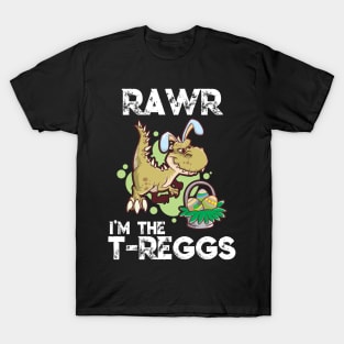 Kids T Rex Easter Bunny Dino T-Shirt Gift Idea Boy & Girl T-Shirt